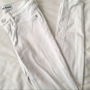 EXPRESS, WHITE DENIM JEANS